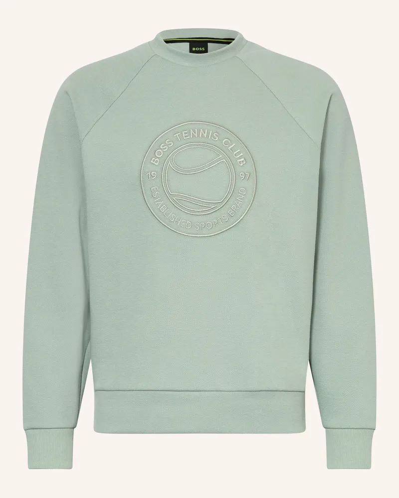 HUGO BOSS Sweatshirt Join Salbo gruen Hellgrün