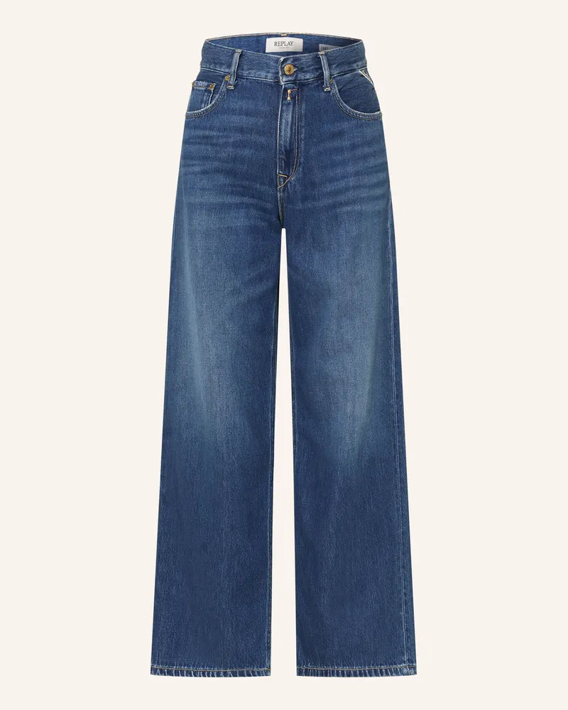 Replay Wide Leg Jeans Cary blau 007