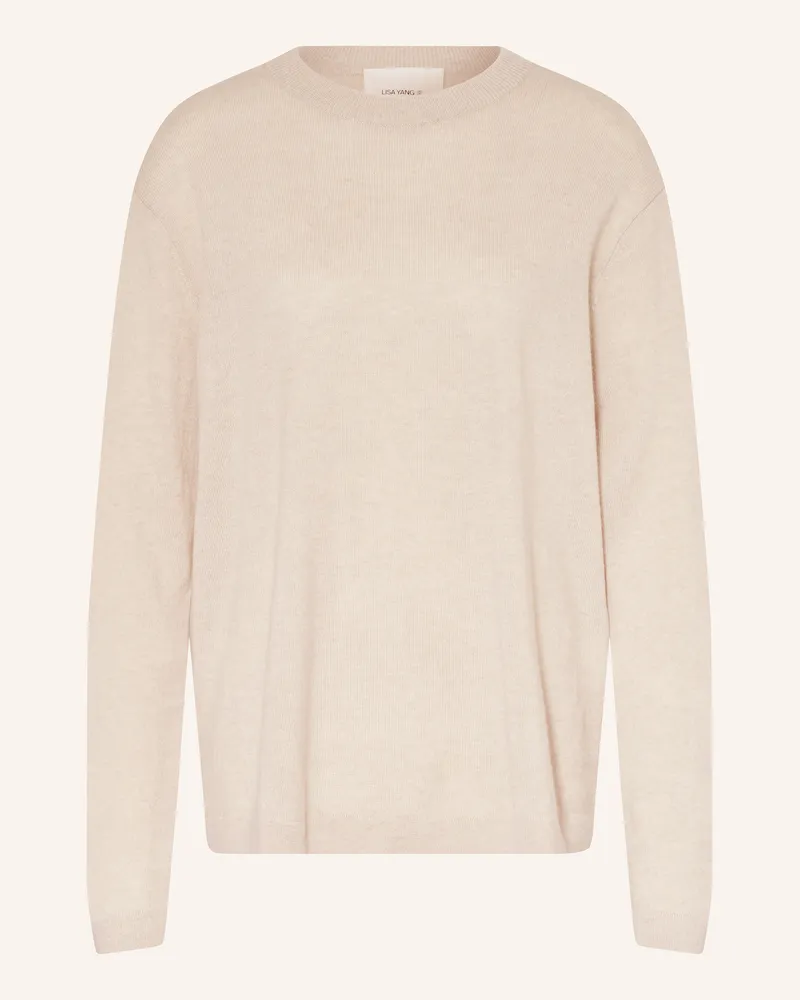 Lisa Yang Cashmere-Pullover MASON Beige