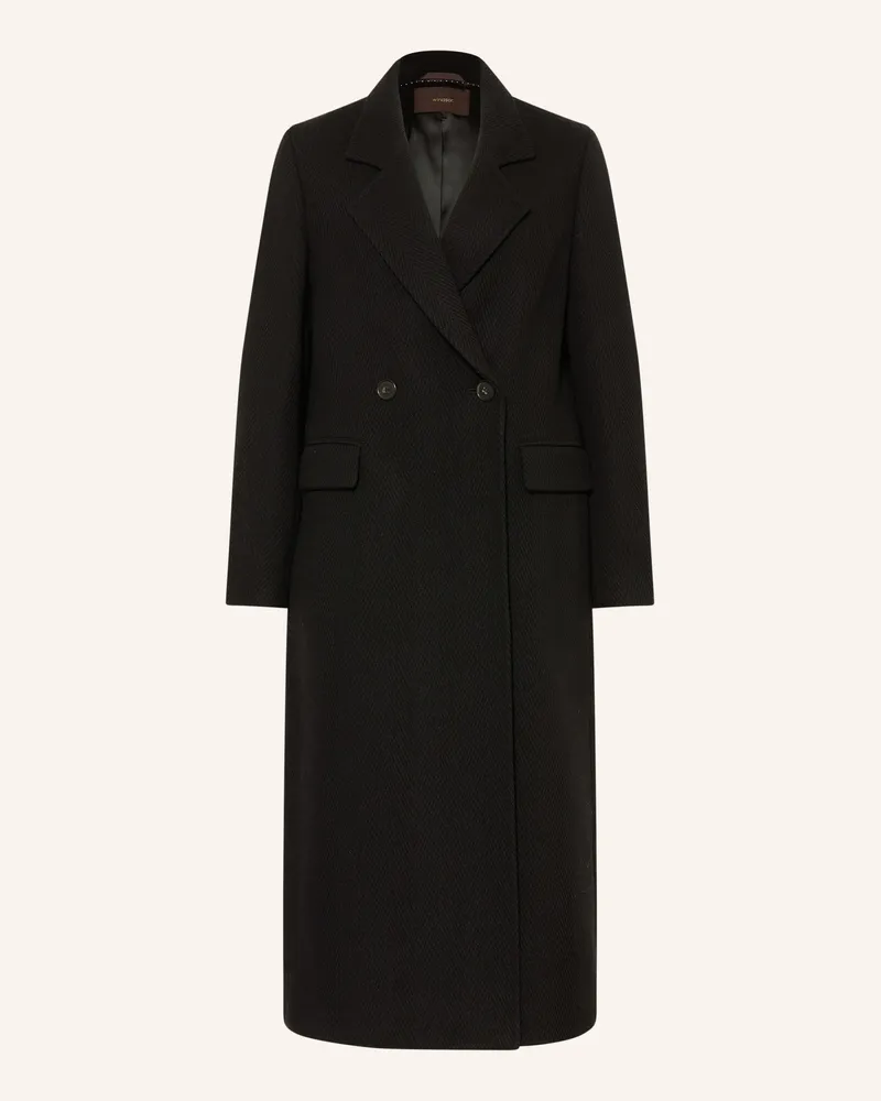 windsor. Wollmantel schwarz Schwarz