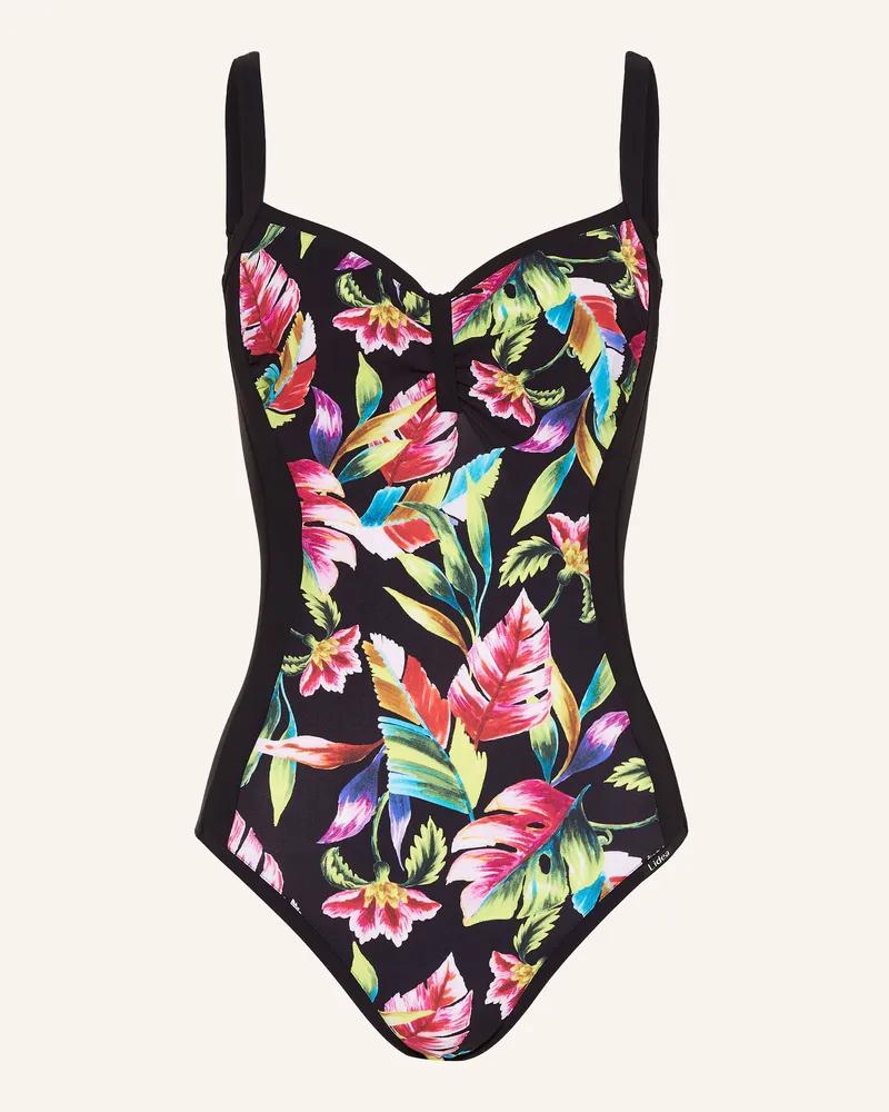 Lidea Büge-Badeanzug Exotic Blaze schwarz Schwarz