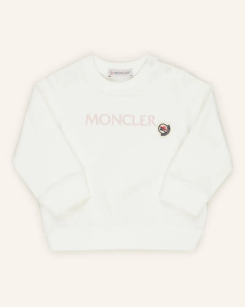 Moncler Sweatshirt weiss Ecru