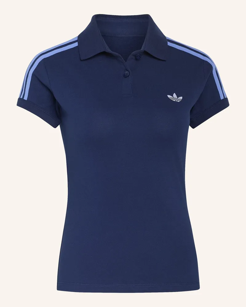 adidas 3-Streifen Poloshirt blau Blau