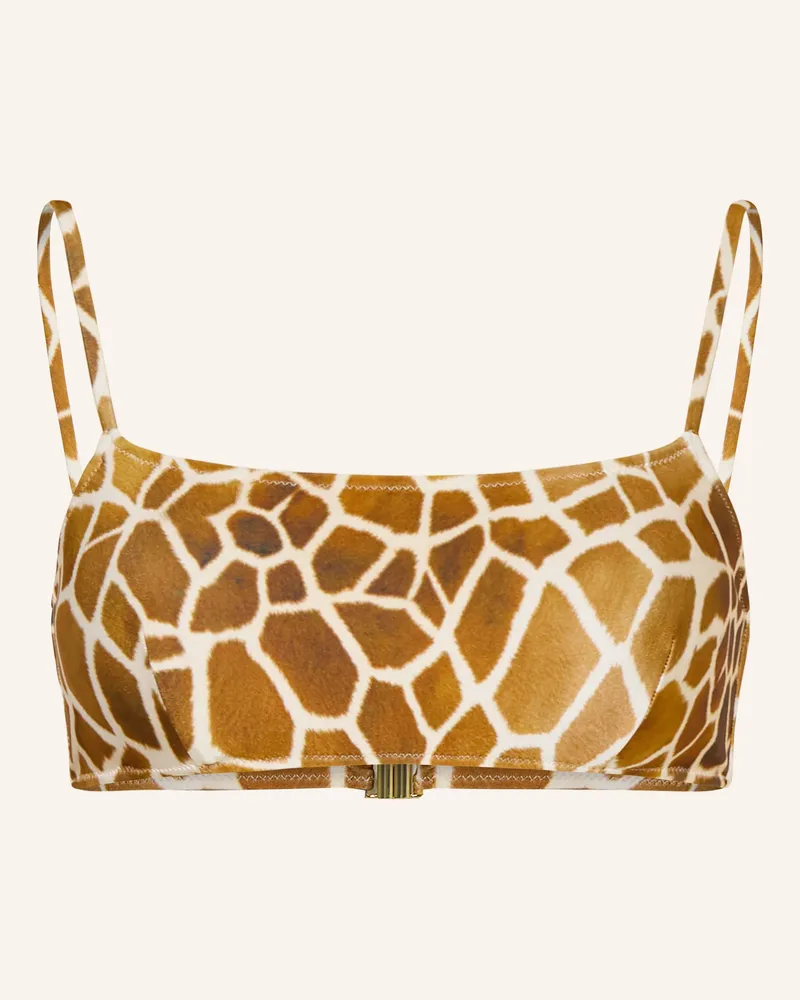 Mrs & HUGS Bustier-Bikini-Top braun Hellbraun