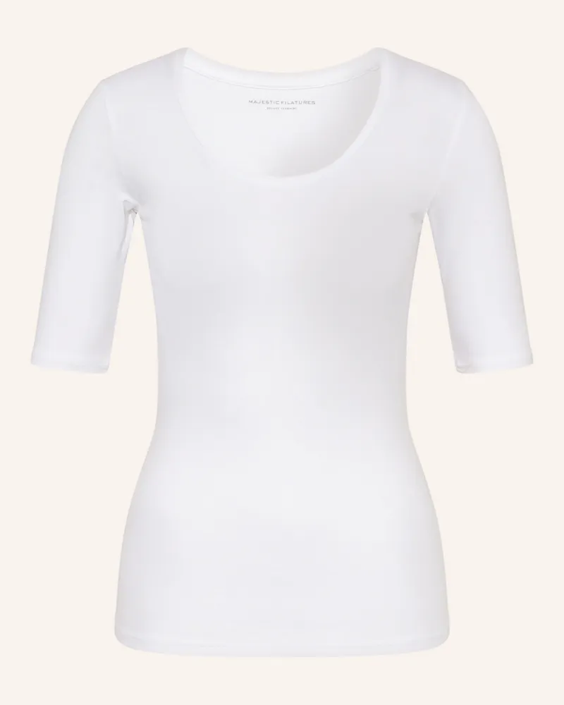 Majestic T-Shirt weiss Weiss