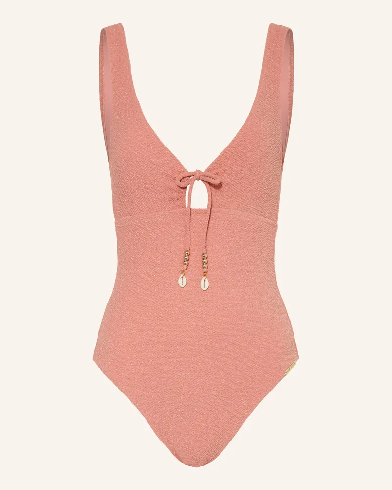 watercult Badeanzug SWIM SPARKLE Lachs