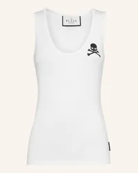 Philipp Plein Tanktop SKULL&BONES Weiss