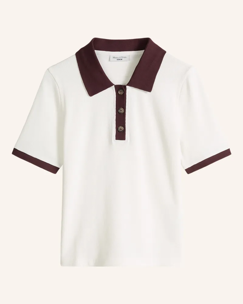 Marc O'Polo Poloshirt weiss Ecru