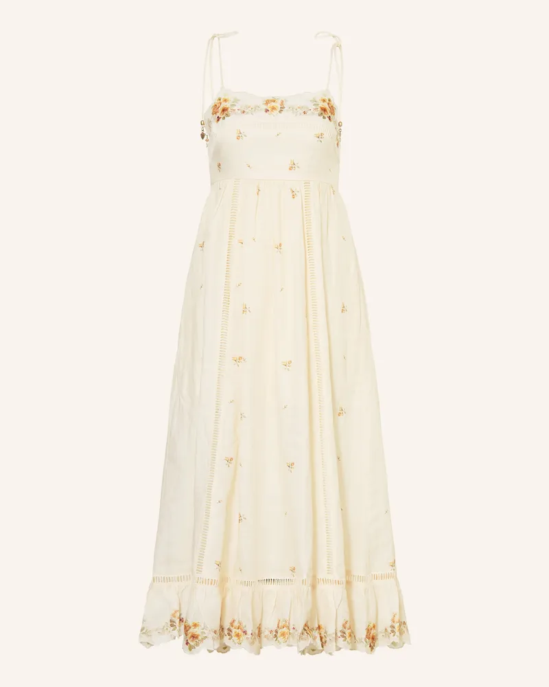 Zimmermann Leinenkleid Patience beige Creme