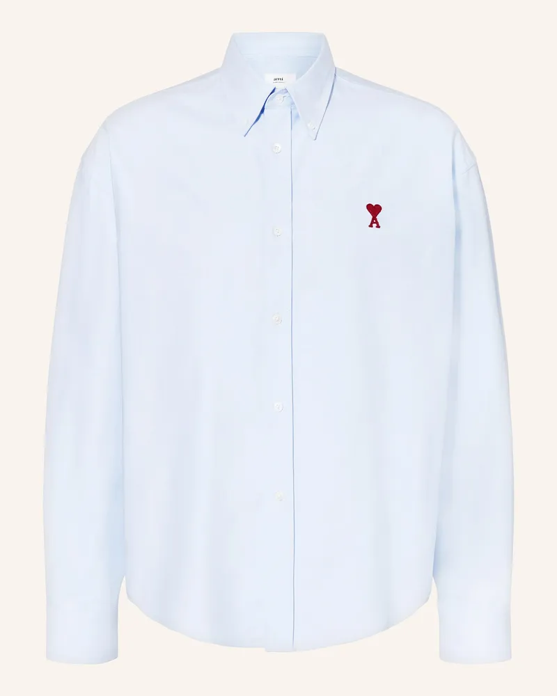 AMI Paris Oxfordhemd Classic Fit blau Hellblau