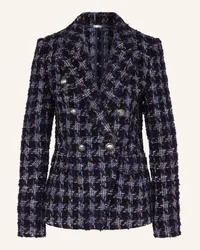 NVSCO 2107 Bouclé-Jacke mit Glitzergarn Blau