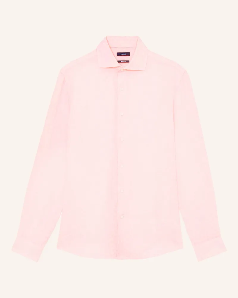 Reiss Leinenhemd Ruban Regular Fit rosa Hellrosa