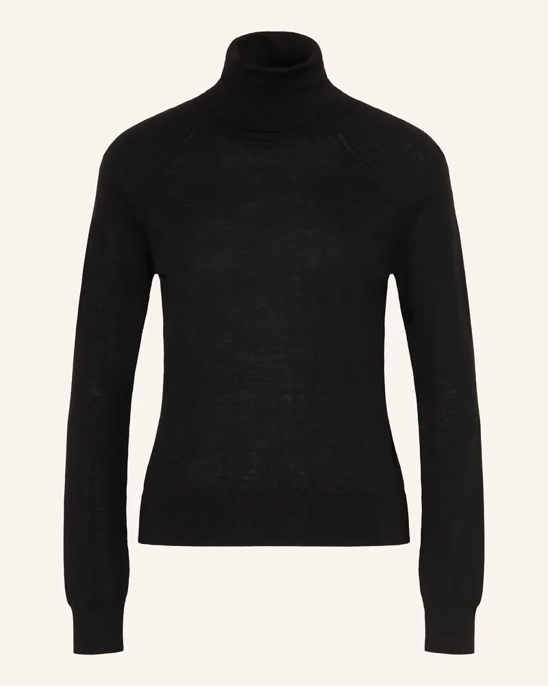 lilienfels Rollkragenpullover Aus Merinowolle schwarz Schwarz