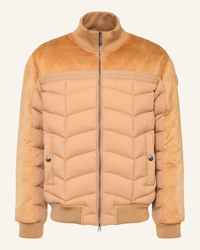 Colmar Daunenjacke Im Materialmix braun Beige