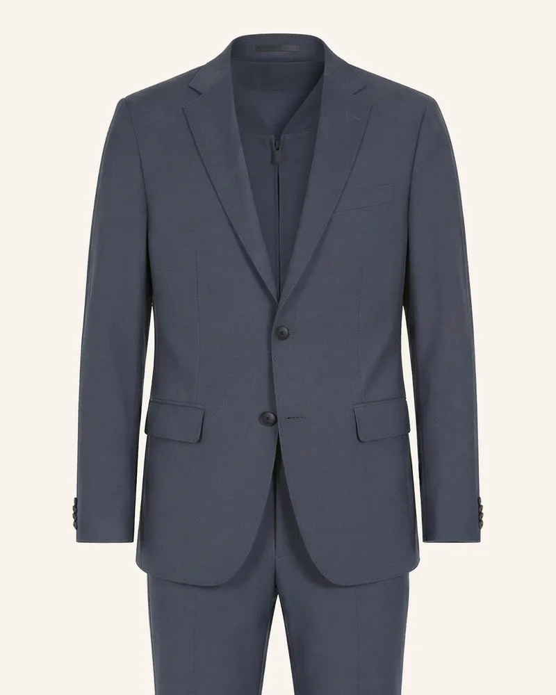 HUGO BOSS Business Anzug P-Huge-3pcs-Wg-261 Slim Fit blau Blau