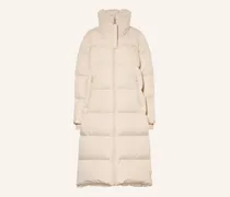 Daunenmantel beige