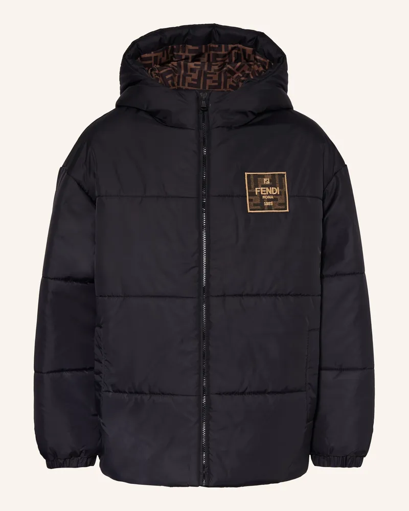 Fendi Steppjacke schwarz Dunkelblau