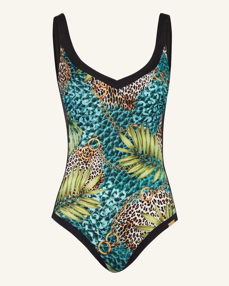 Charmline Shape-Badeanzug JUNGLE JEWELS Schwarz