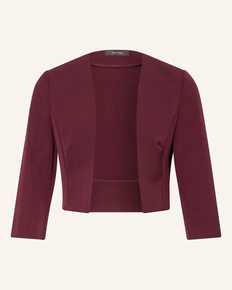 Vera Mont Bolero Mit 3/4-Arm rot Dunkelrot
