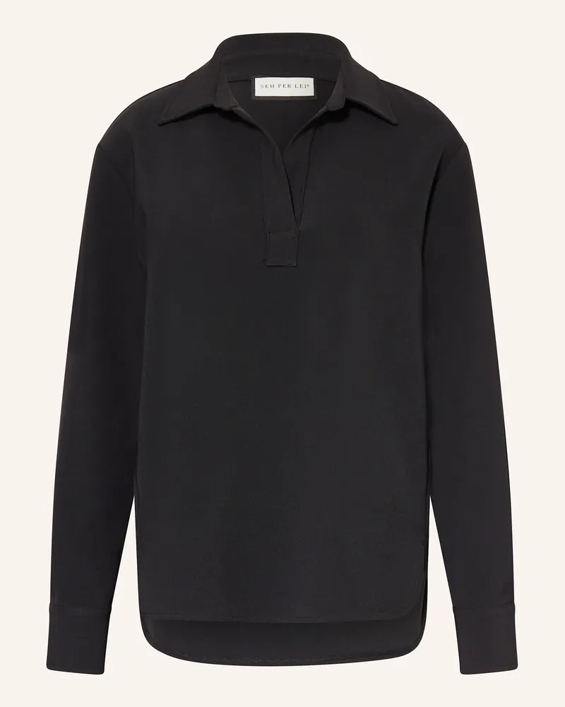 SEM PER LEI Blusenshirt Schwarz