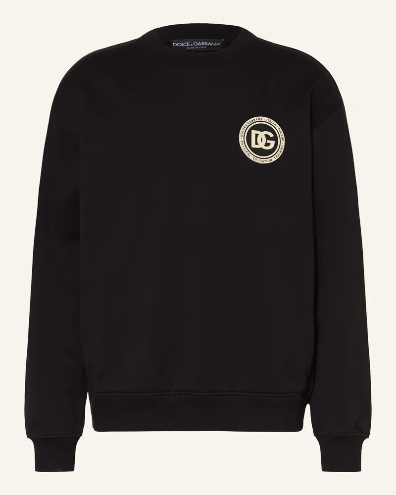 Dolce & Gabbana Sweatshirt schwarz Schwarz