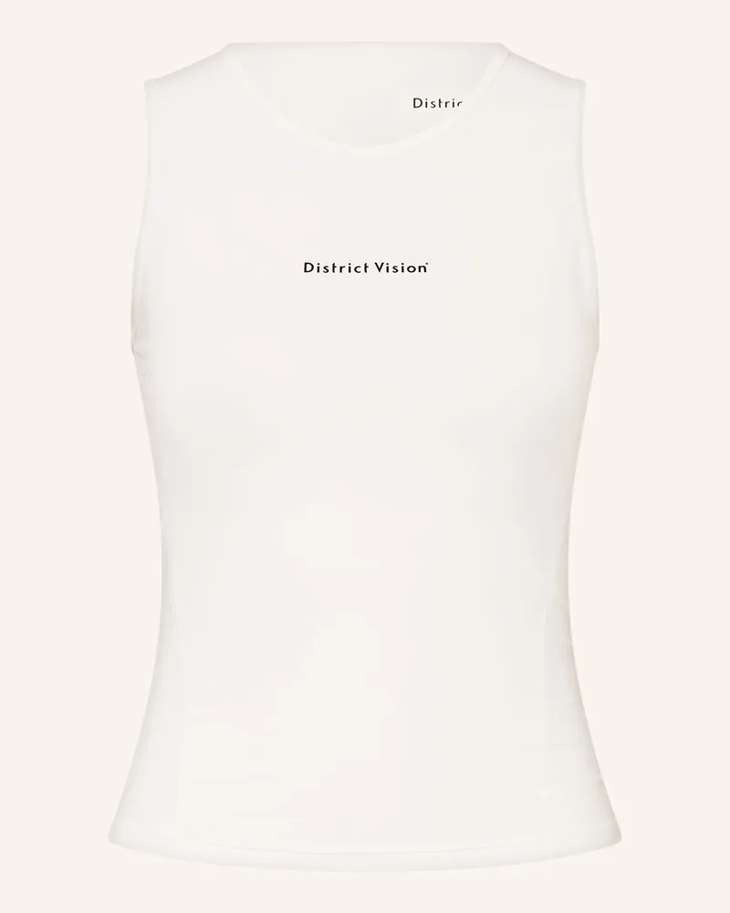 District Vision Cropped-Top weiss Ecru