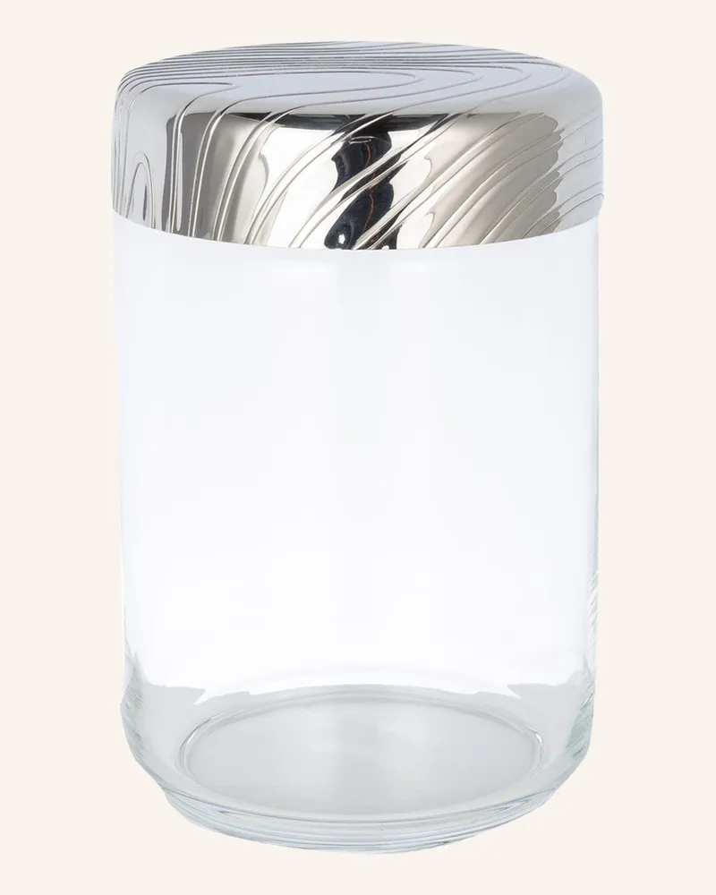 Alessi Aufbewahrungsdose Veneer silber Silber