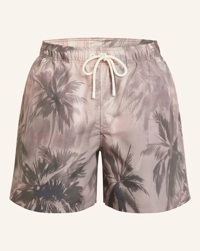 Palm Angels Badeshorts SUNSET PALMS Taupe