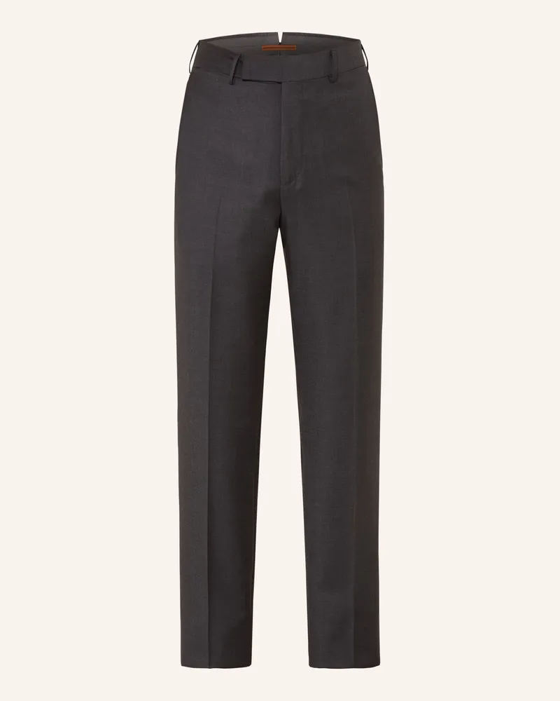 Ermenegildo Zegna Hose Trofeo Regular Fit grau Dunkelgrau