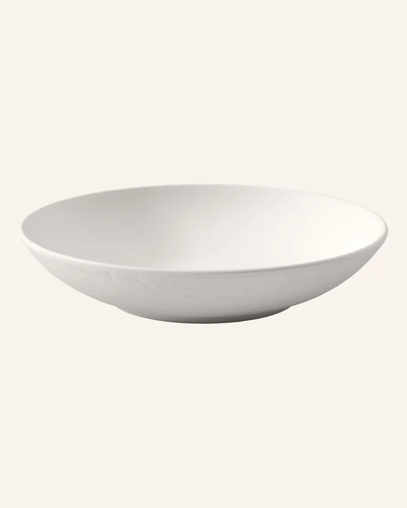 Villeroy & Boch Schale Flach Manufacture Rock Blanc weiss Weiss