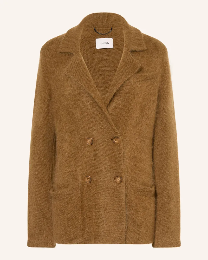 Dorothee Schumacher Strickjacke Fluffy Statements Mit Cashmere braun Braun