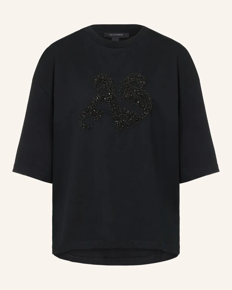 AllSaints T-Shirt Amelie Mit Schmuckperlen schwarz Schwarz