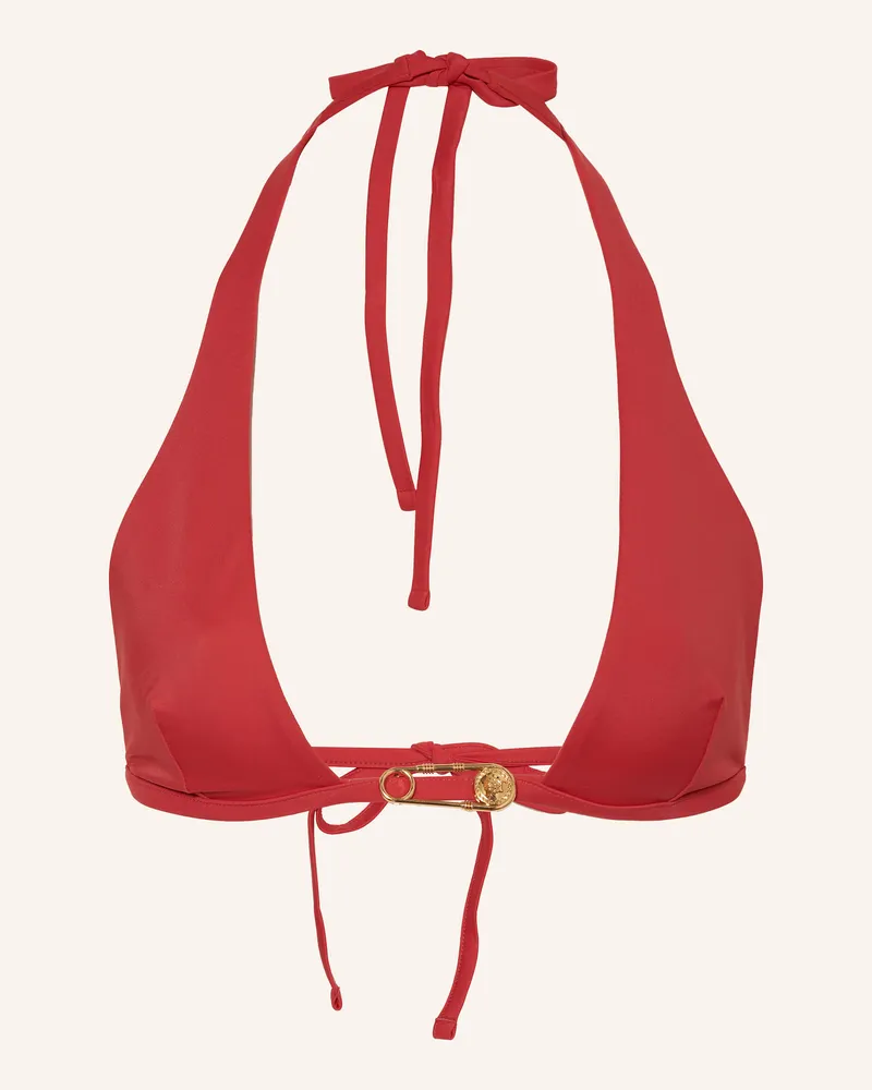 Versace Triangel-Bikini-Top rot Rot