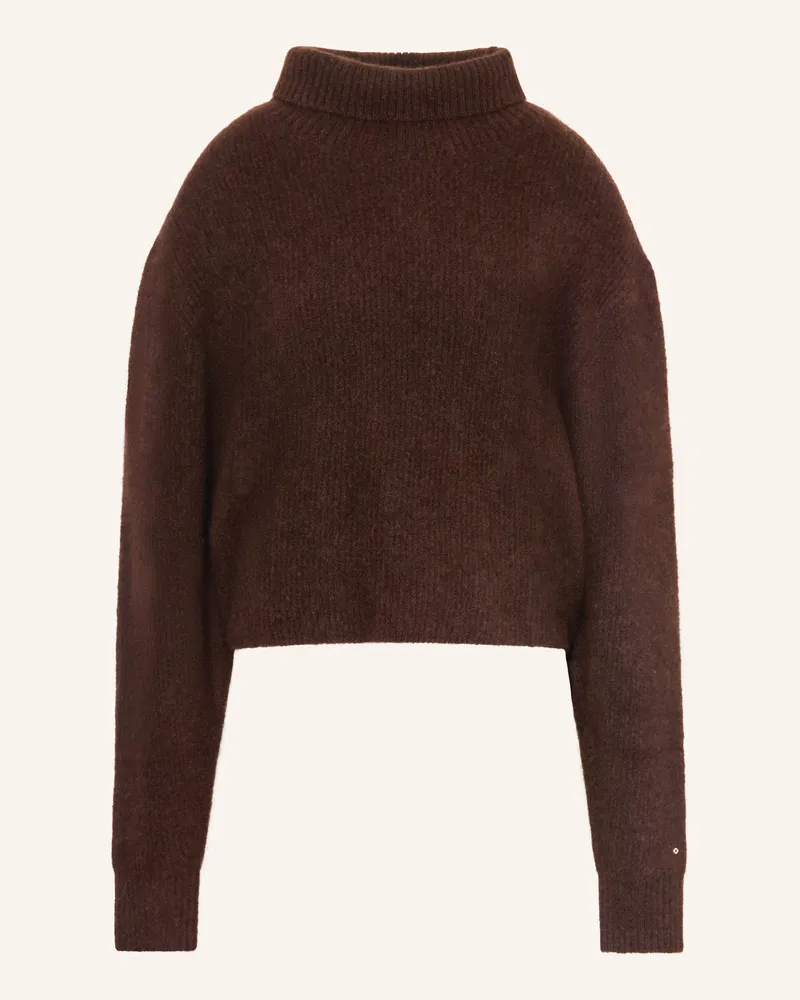 Maje Rollkragenpullover Dunkelbraun