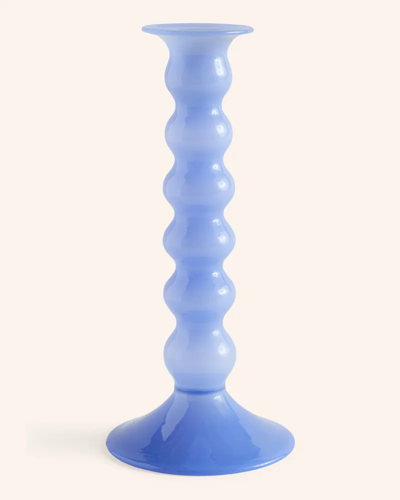 Hay Kerzenhalter Wavy Large blau Hellblau