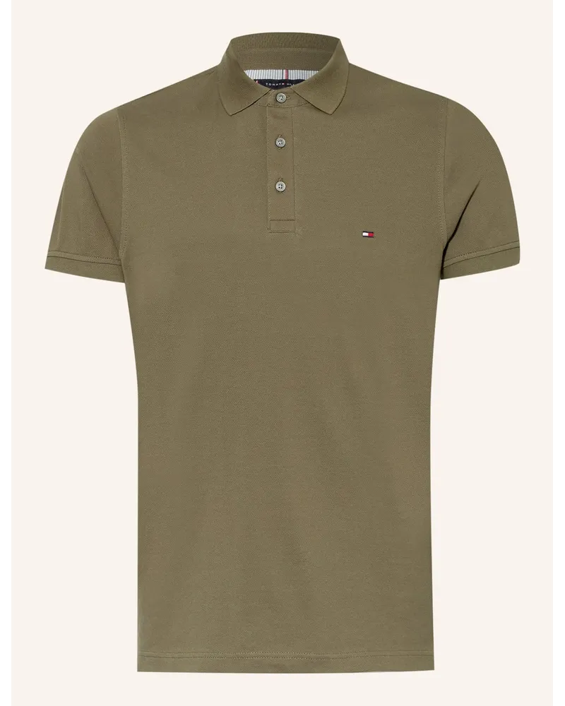 Tommy Hilfiger Piqué-Poloshirt Slim Fit Gruen