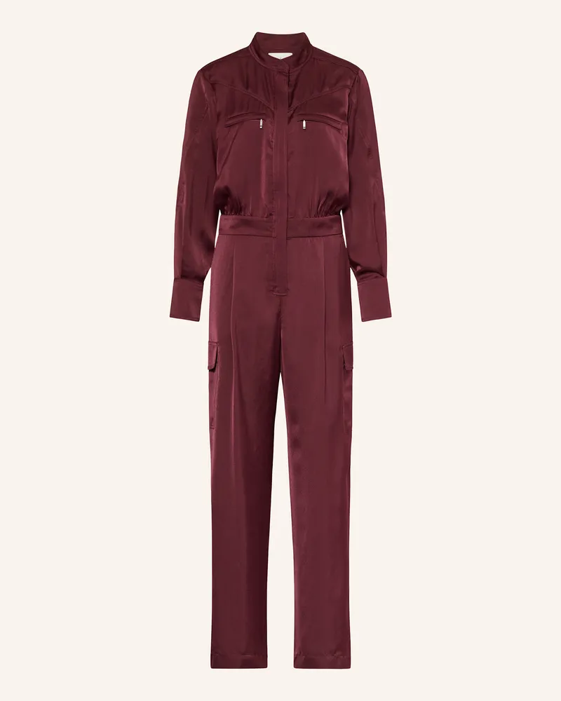 ba&sh Cargo-Jumpsuit Carmy rot Dunkelrot
