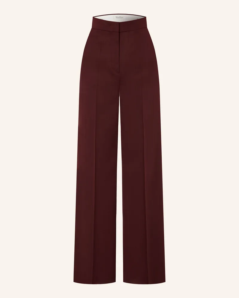 Max Mara Marlenehose Extra rot Dunkelrot