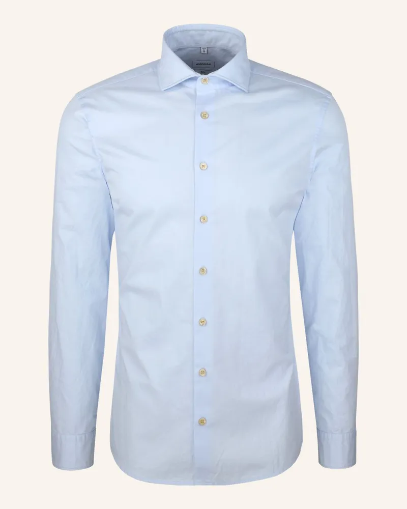Seidensticker Casual Hemd Slim Fit Hellblau