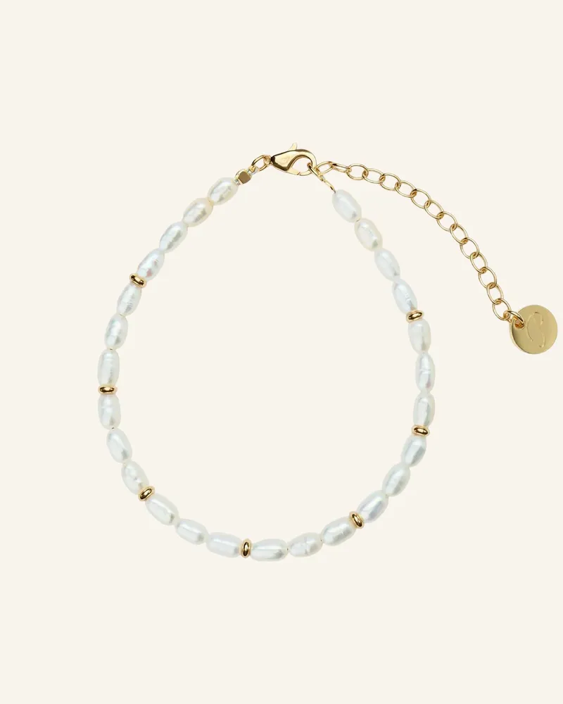POMPIDOU Armbänder Seraphina Pearl By Glambou gold Gold