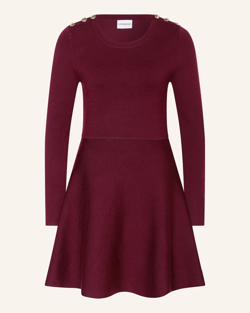 Claudie Pierlot Strickkleid Dunkelrot