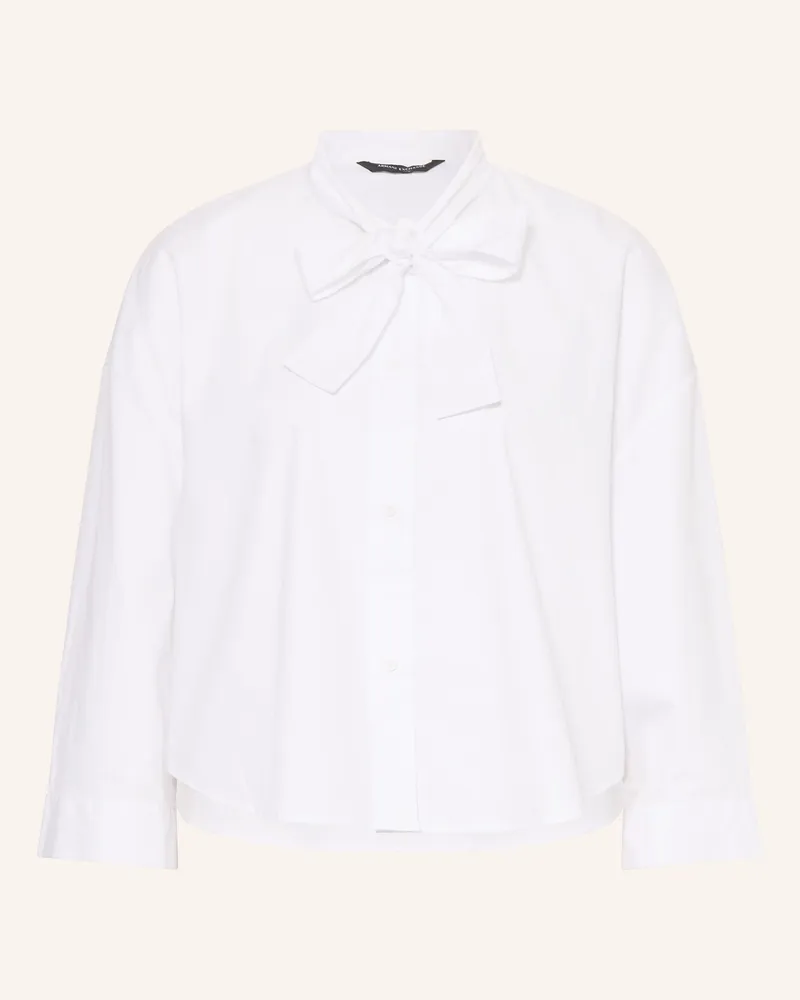 Armani Exchange Schluppenbluse Weiss