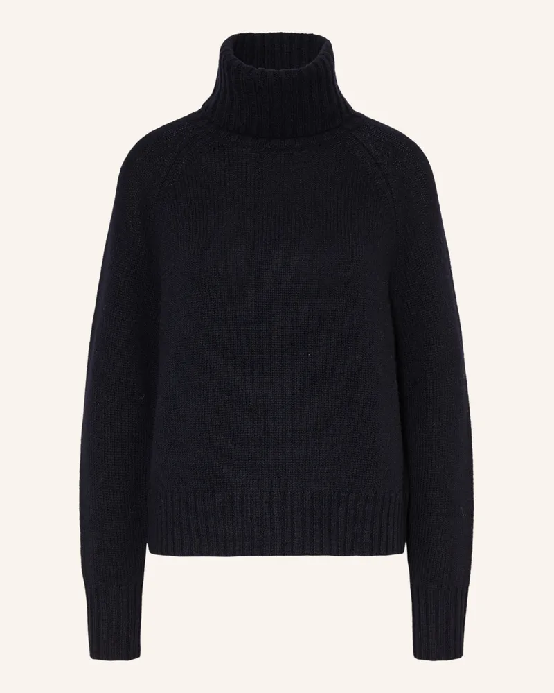ALLUDE Rollkragenpullover mit Cashmere Dunkelblau