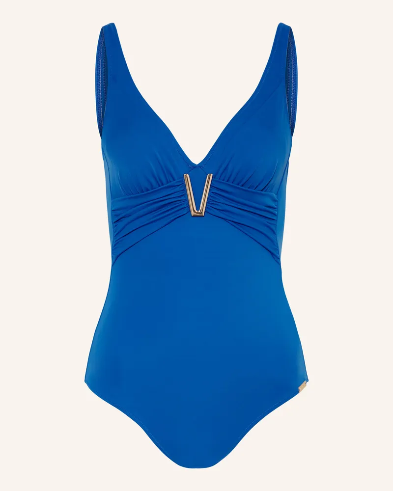 Charmline Shape-Badeanzug Uni blau Blau