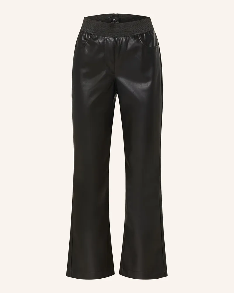 monari Hose In Lederoptik schwarz Schwarz