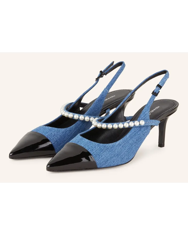 Kennel & Schmenger Slingpumps ROME - BLAU/ SCHWARZ/ WEISS Schwarz