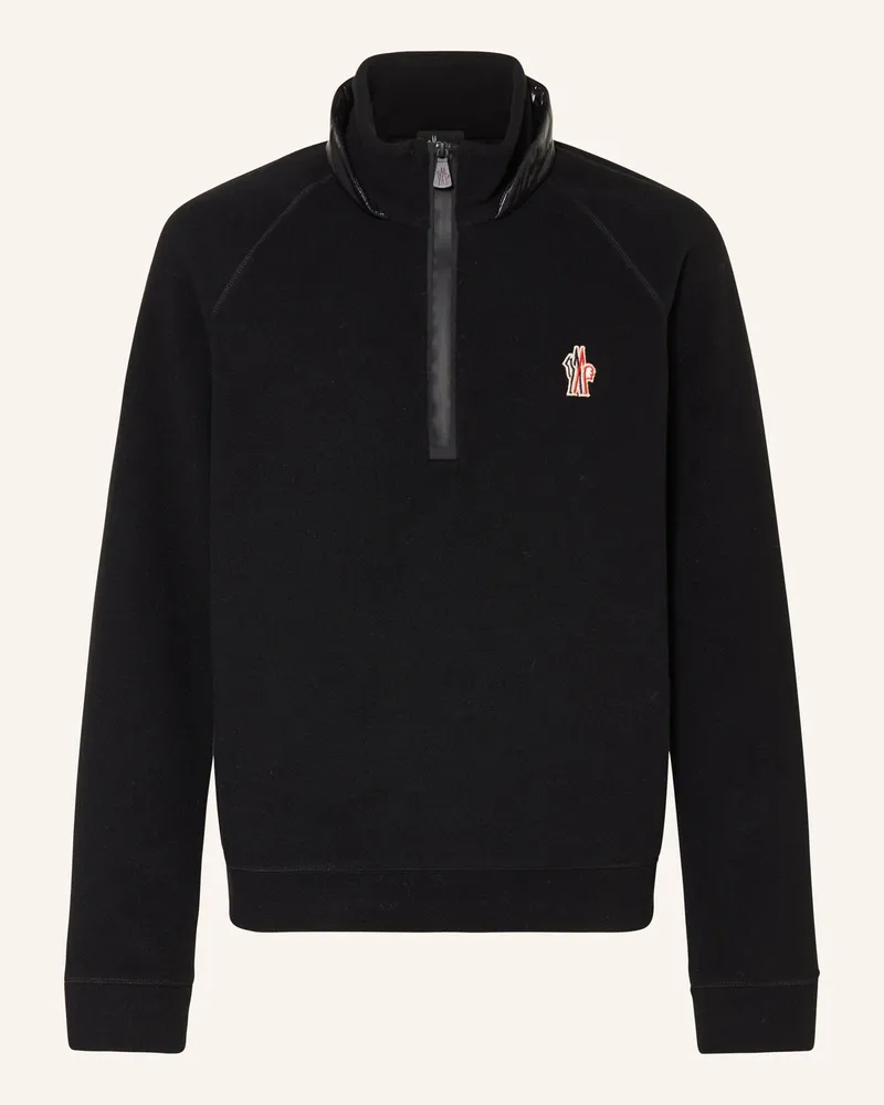 Moncler Fleece-Troyer schwarz Schwarz