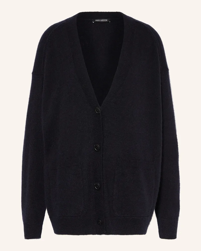 Iris von Arnim Strickjacke PADEN aus Cashmere Dunkelblau