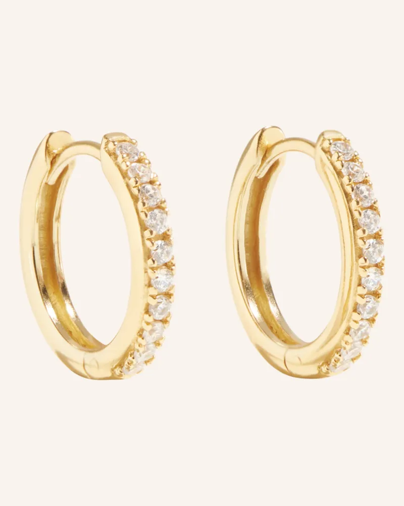 POMPIDOU Creolen LILLIAN TINY PAVé by GLAMBOU Gold