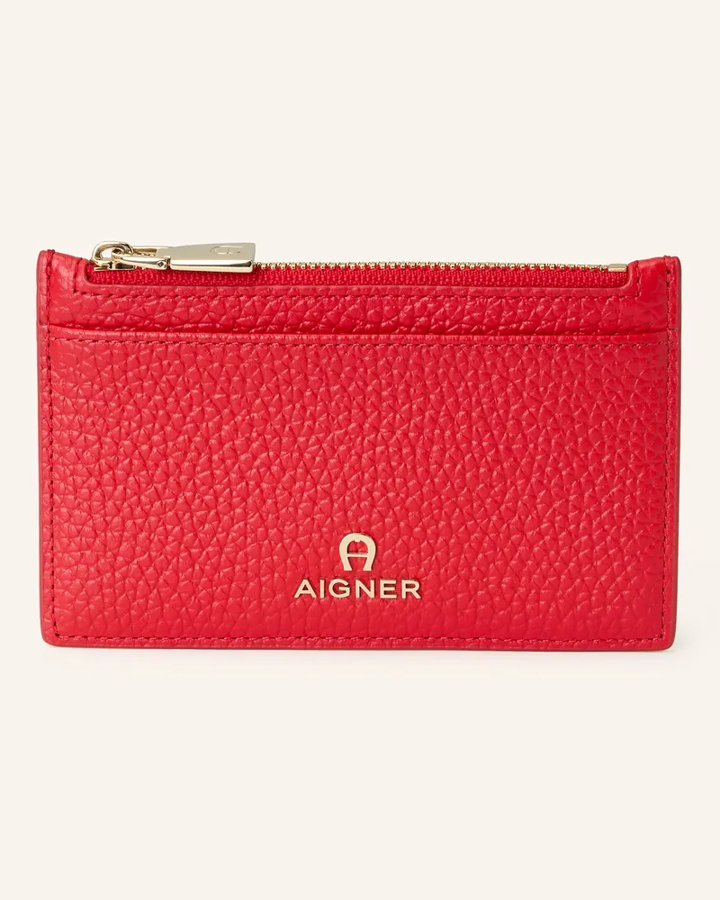 Aigner Kartenetui IVY mit Münzfach Rot